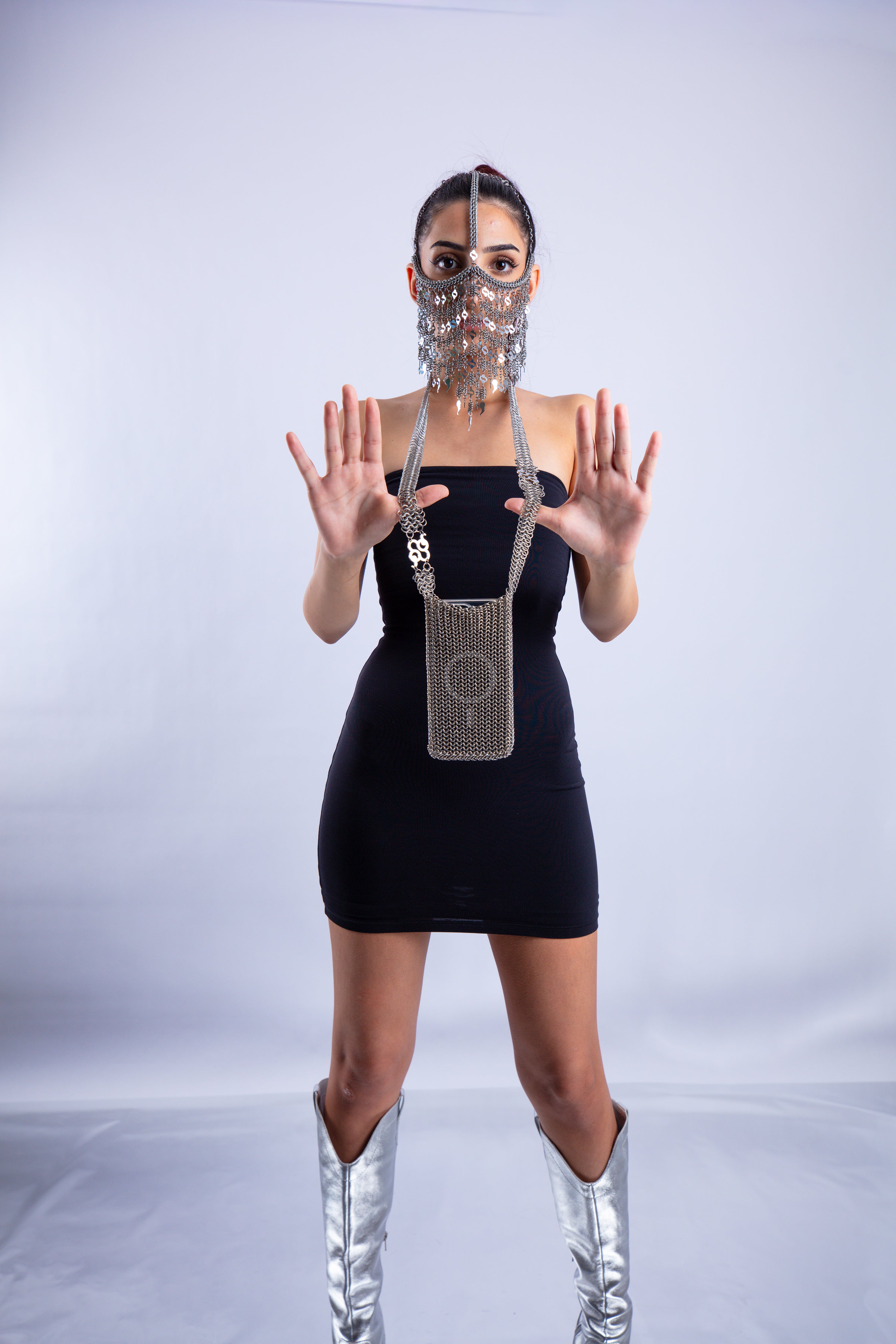 SQ Chainmail Crossbody Bag